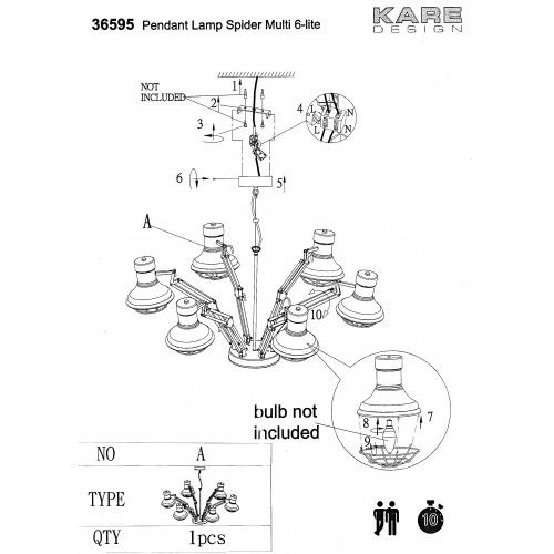 SPIDER articulated arm suspension black
