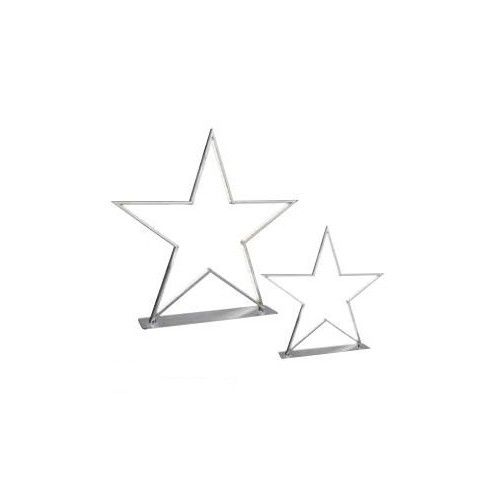 Lampada da tavolo Led Star cromata 33 cm Lucy