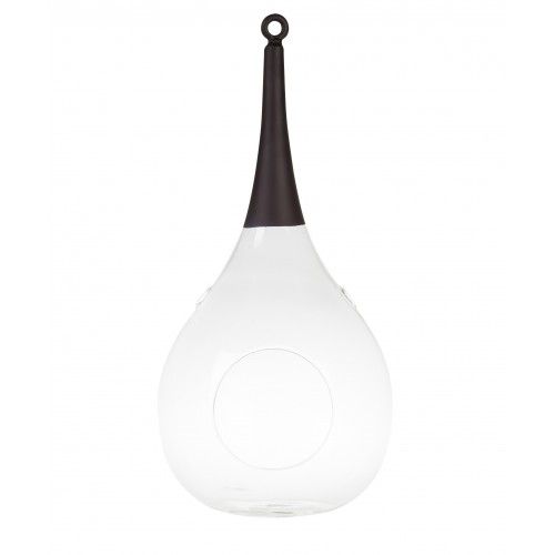 Taura transparent hanging or standing tealight holder