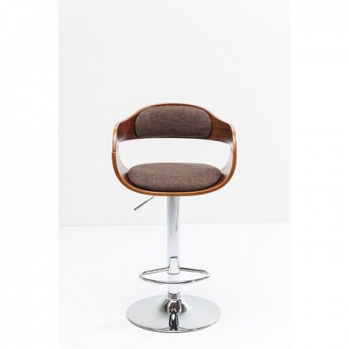 KARE Design Monaco chocolate bar stool — front view