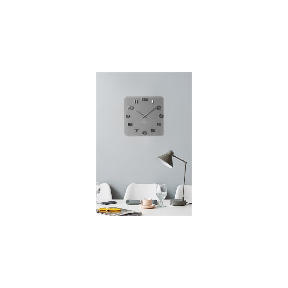 Vintage white and copper design clock Karlsson