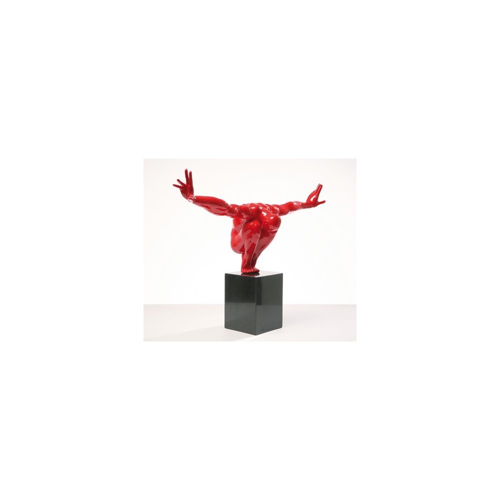 Standbeeldatleet Rood Man Kare Design