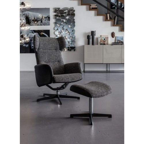 Poltrona de design com cinza e preto Ohio Kare Design Pés