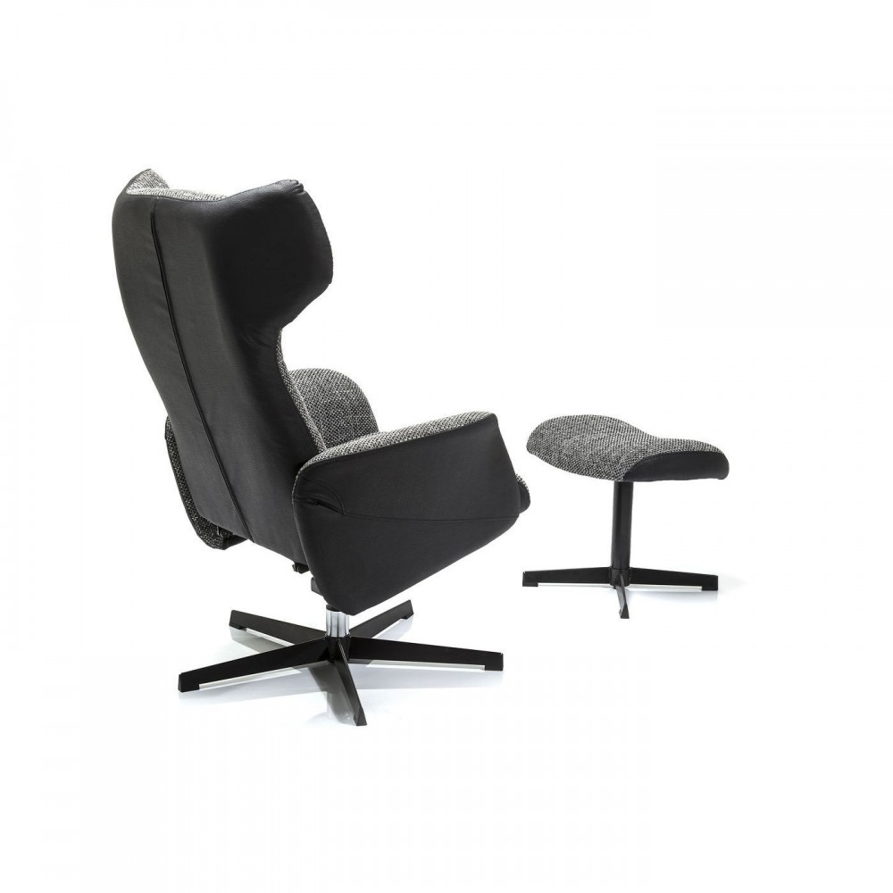 Poltrona de design com cinza e preto Ohio Kare Design Pés