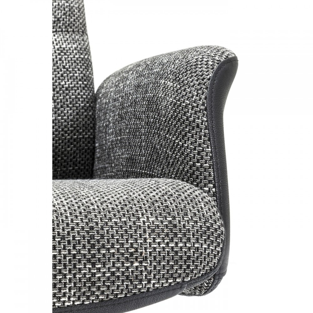 Poltrona de design com cinza e preto Ohio Kare Design Pés