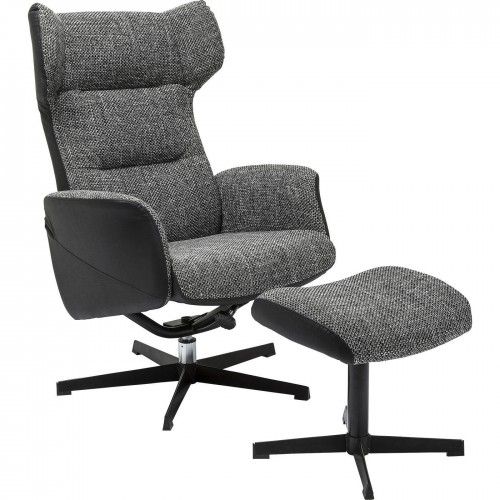 Poltrona de design com cinza e preto Ohio Kare Design Pés