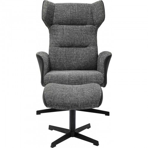 Poltrona de design com cinza e preto Ohio Kare Design Pés