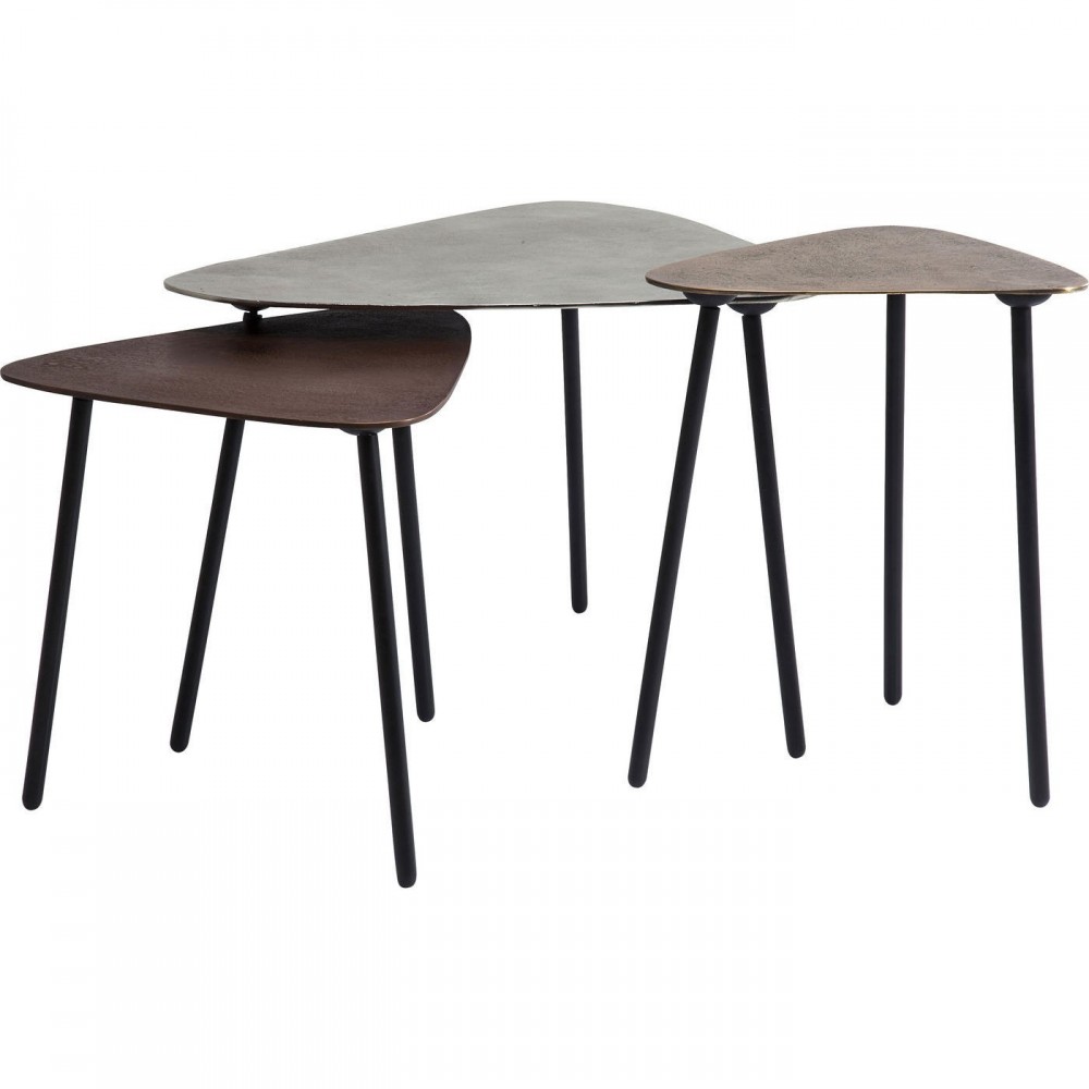 TABLE BASSE CUIVRE INDUSTRIELLE X 3 LOFT KARE DESIGN