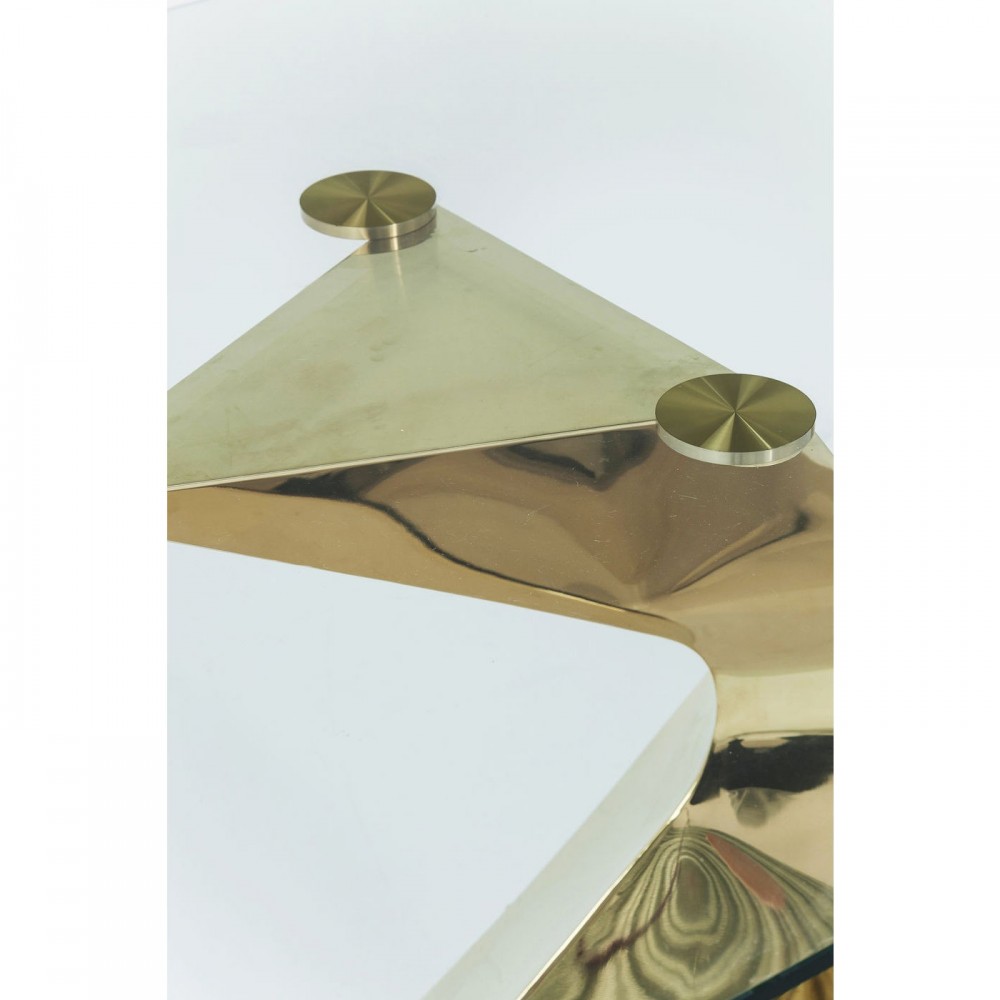 DESIGNER GLAS EN GOUD EETTAFEL 200 CM GLORIA KARE DESIGN