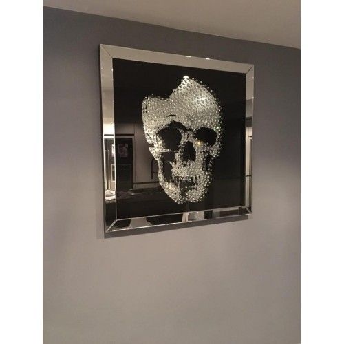Crânio do crânio do espelho do efeito do quadro