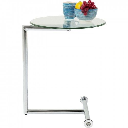Beistelltisch in Glas und Chrom Easy Living Kare Design