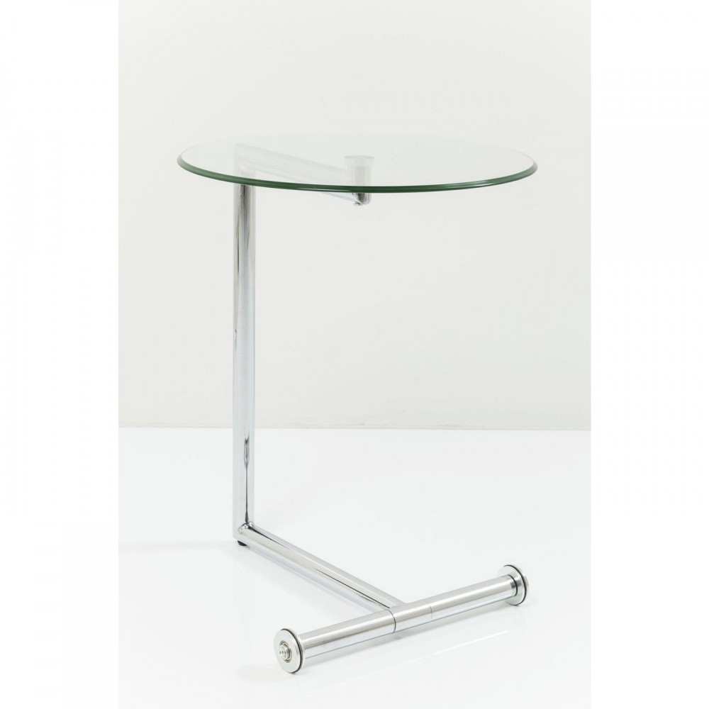 Beistelltisch in Glas und Chrom Easy Living Kare Design