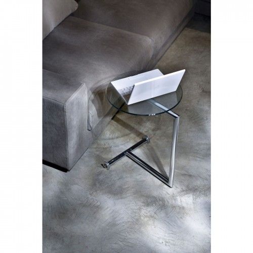 Beistelltisch in Glas und Chrom Easy Living Kare Design