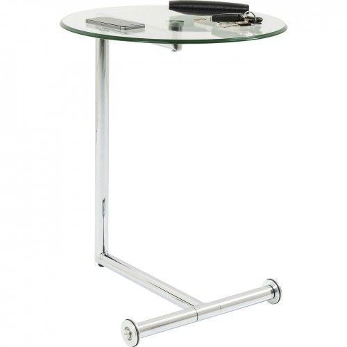 Beistelltisch in Glas und Chrom Easy Living Kare Design