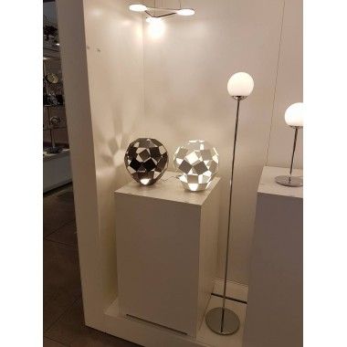 Lâmpada um design de colocação na barriga de metal branco SOMPEX 2