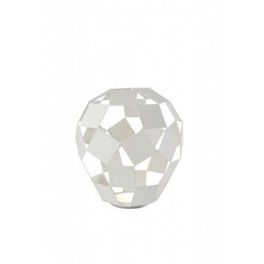 Lâmpada um design de colocação na barriga de metal branco SOMPEX