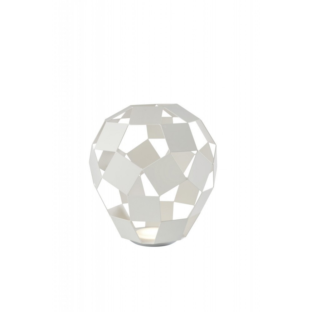 Lâmpada um design de colocação na barriga de metal branco SOMPEX