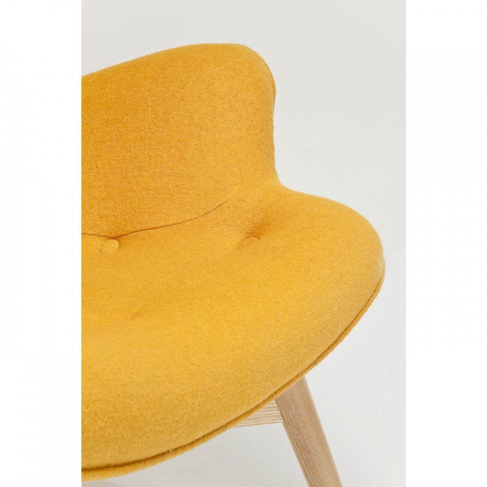 FAUTEUIL RETRO JAUNE MOUTARDE ANGELS WINGS KARE DESIGN