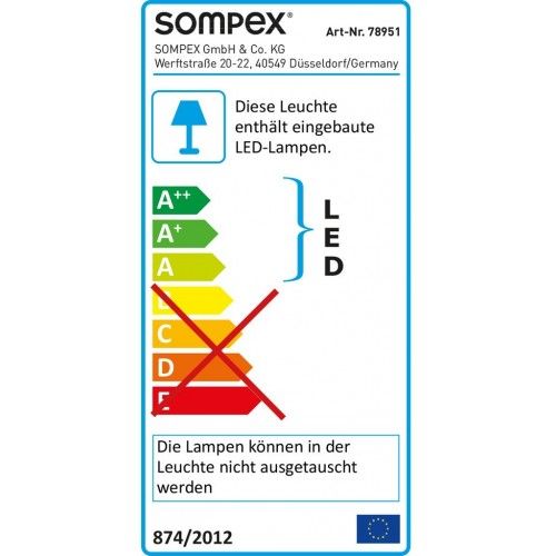 Lâmpada lâmpada LED e Loop de Metal SOMPEX