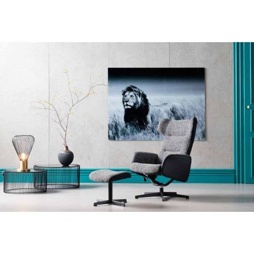Poltrona de design com cinza e preto Ohio Kare Design Pés