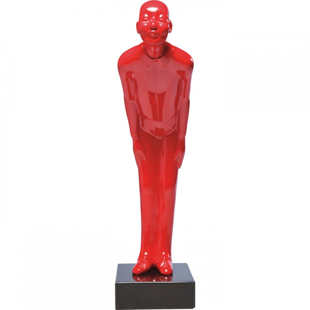 Deco Statue Willkommen Gast Red PM