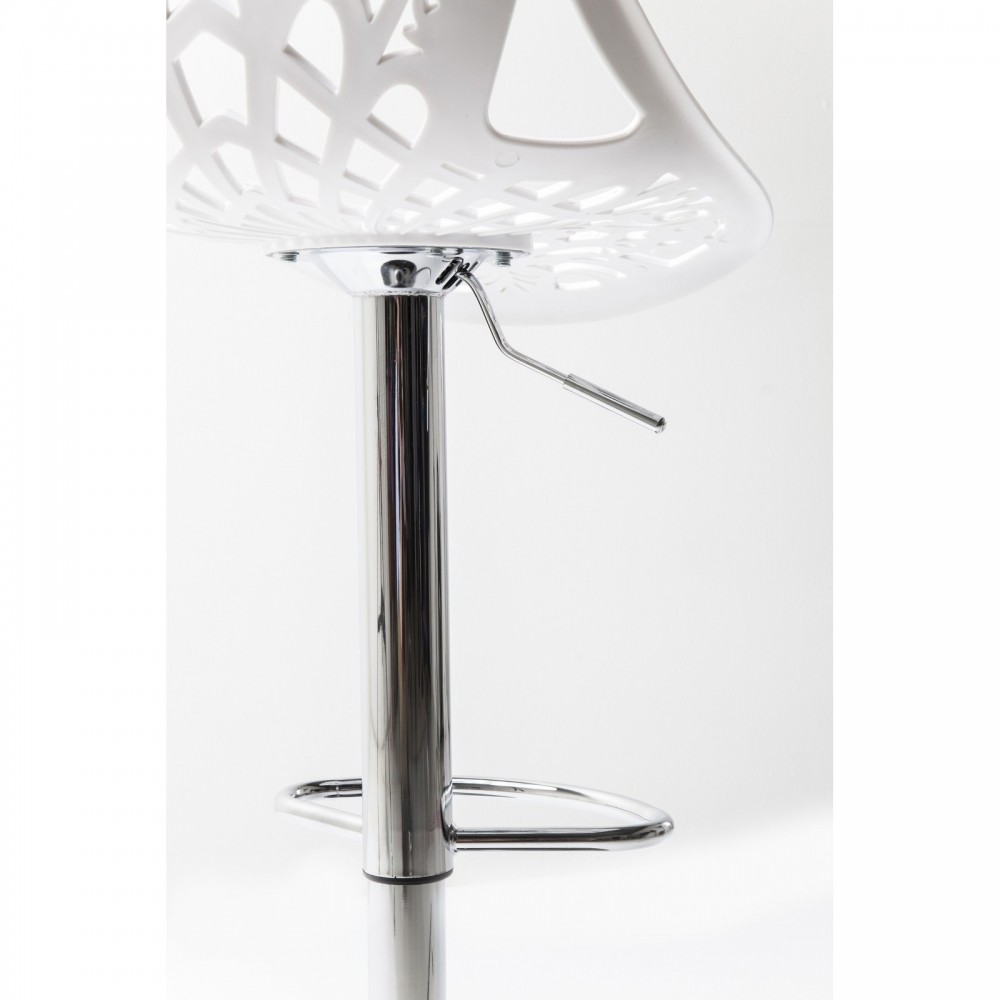 Sgabello bar Ornament bianco KARE Design — dettaglio della base