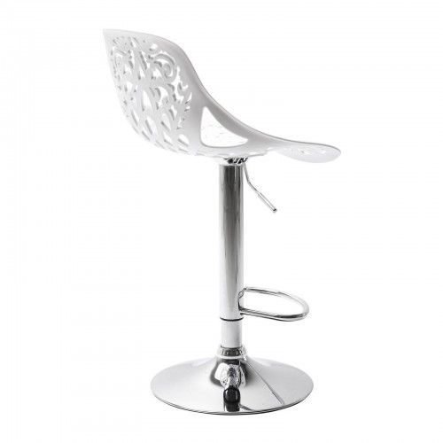 KARE Design Ornament white bar stool — three-quarter view