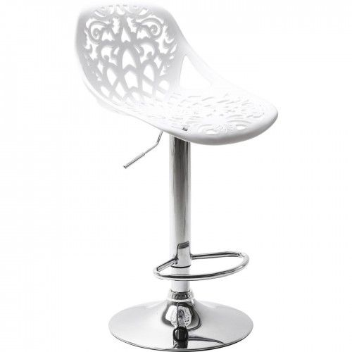Taburete de bar Ornament blanco KARE Design — vista tres cuartos opuesta