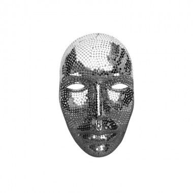 Máscara facial 59 cm Máscara de metal rosto