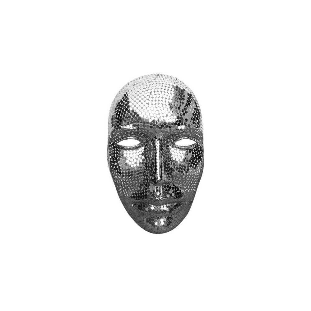 Máscara facial 59 cm Máscara de metal rosto