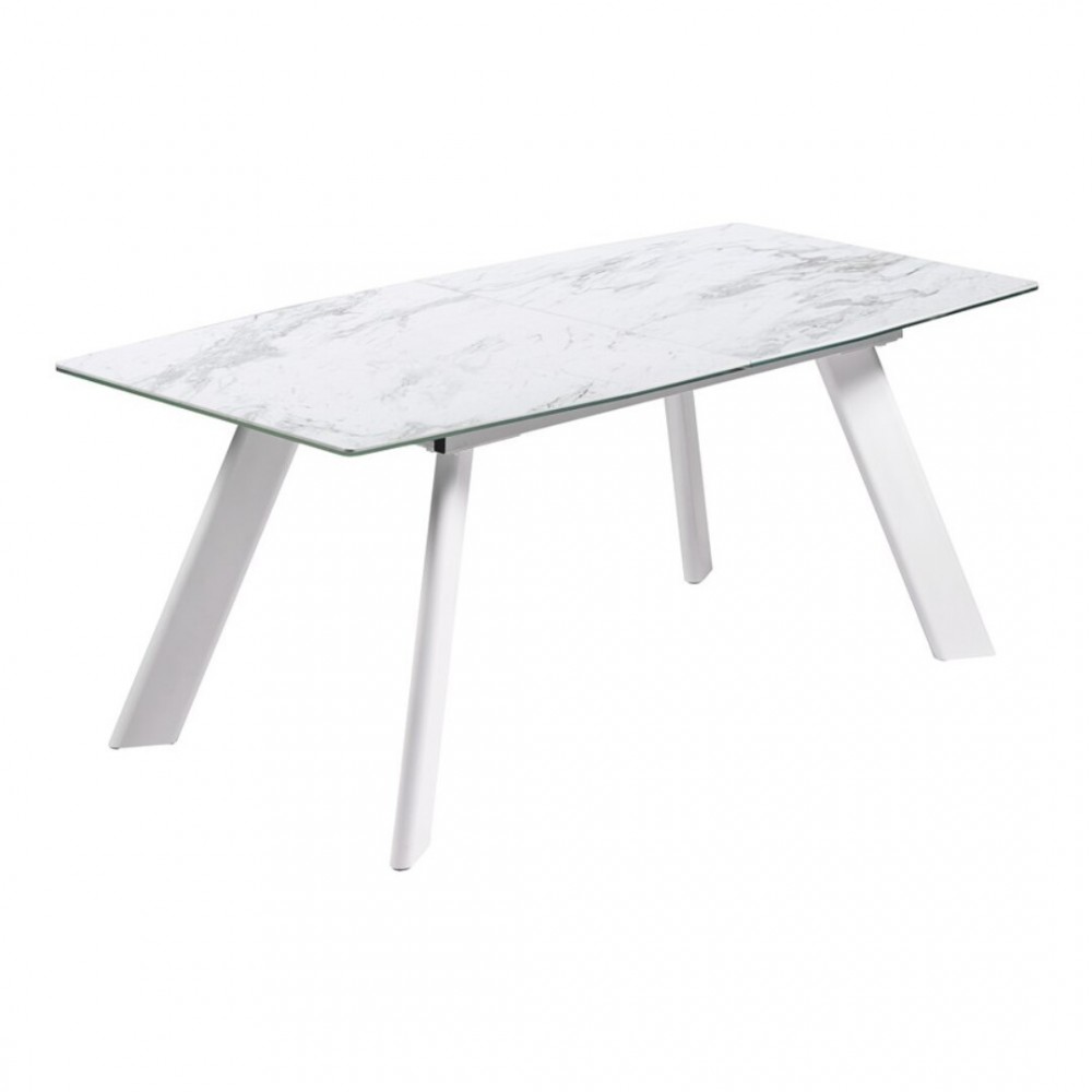 Efeito de mármore de mármore de mármore branco 180-225 cm CAMINO A CASA