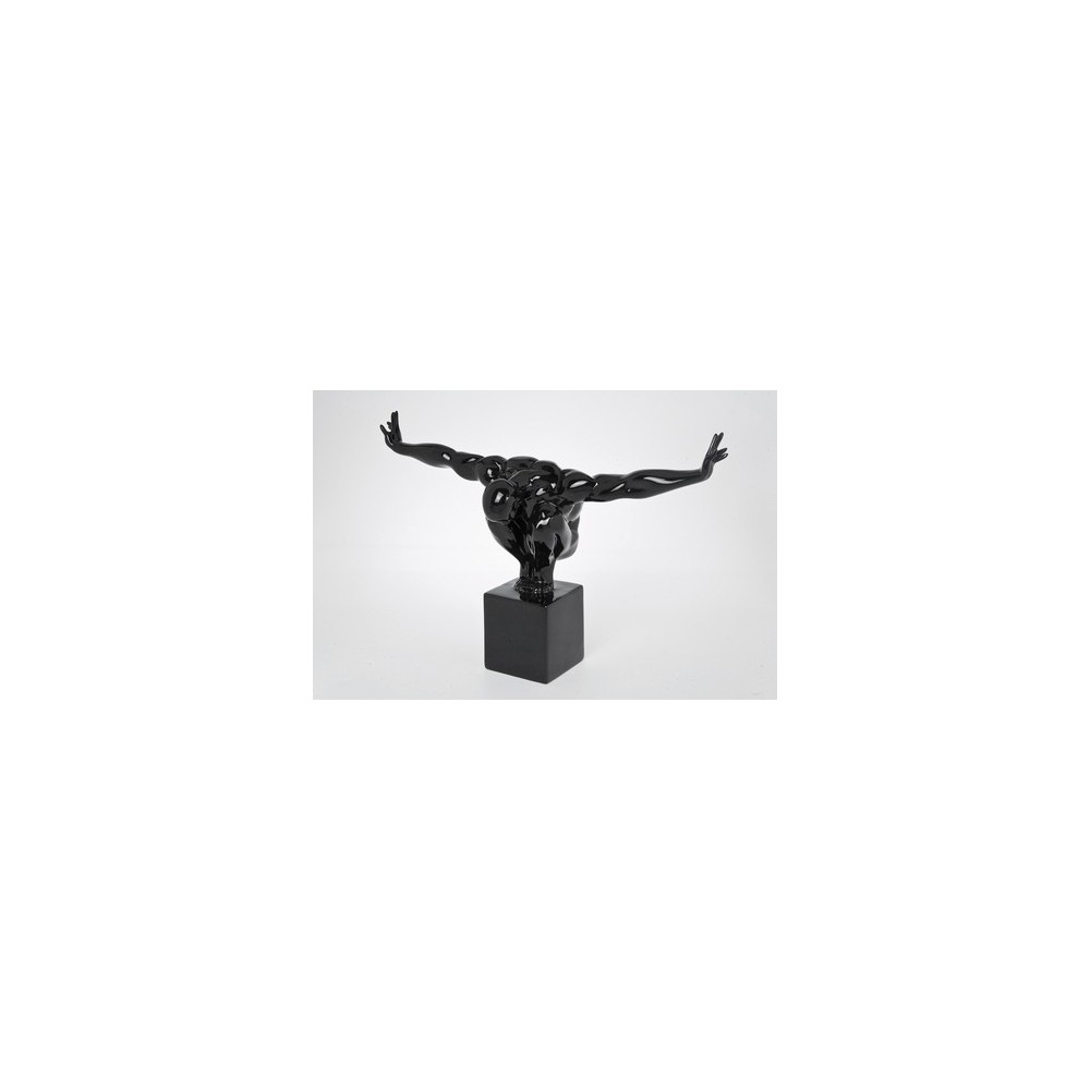 Statue Athlet Mann schwarz kleines Modell Kare Design