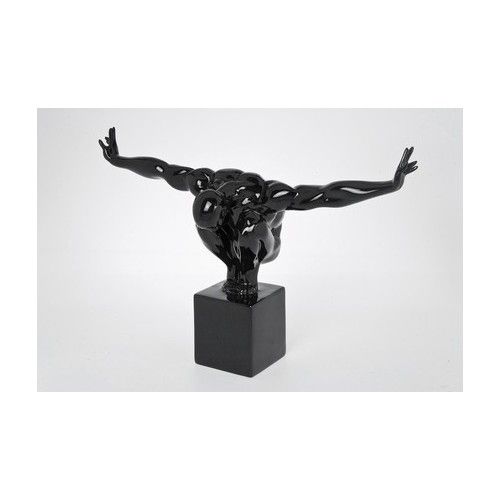 Statue Athlet Mann schwarz kleines Modell Kare Design