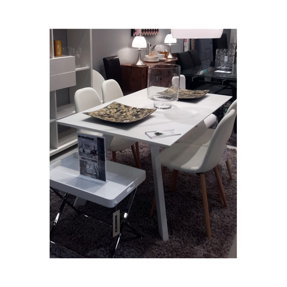 TAFEL OM TE ETEN WITTE LAK 150 CM ONMOGELIJK CAMINO A CASA