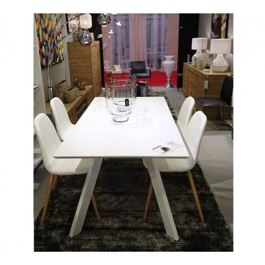 TAFEL OM TE ETEN WITTE LAK 150 CM ONMOGELIJK CAMINO A CASA