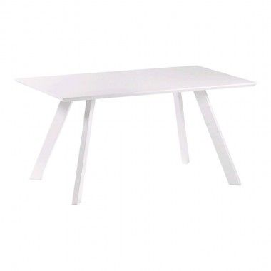 TABLE A MANGER LAQUE BLANC 150 CM IMPOSSIBLE CAMINO A CASA