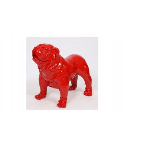 Statua Bulldog inglese rosso By-Rod - Decorazione interna ed esterna