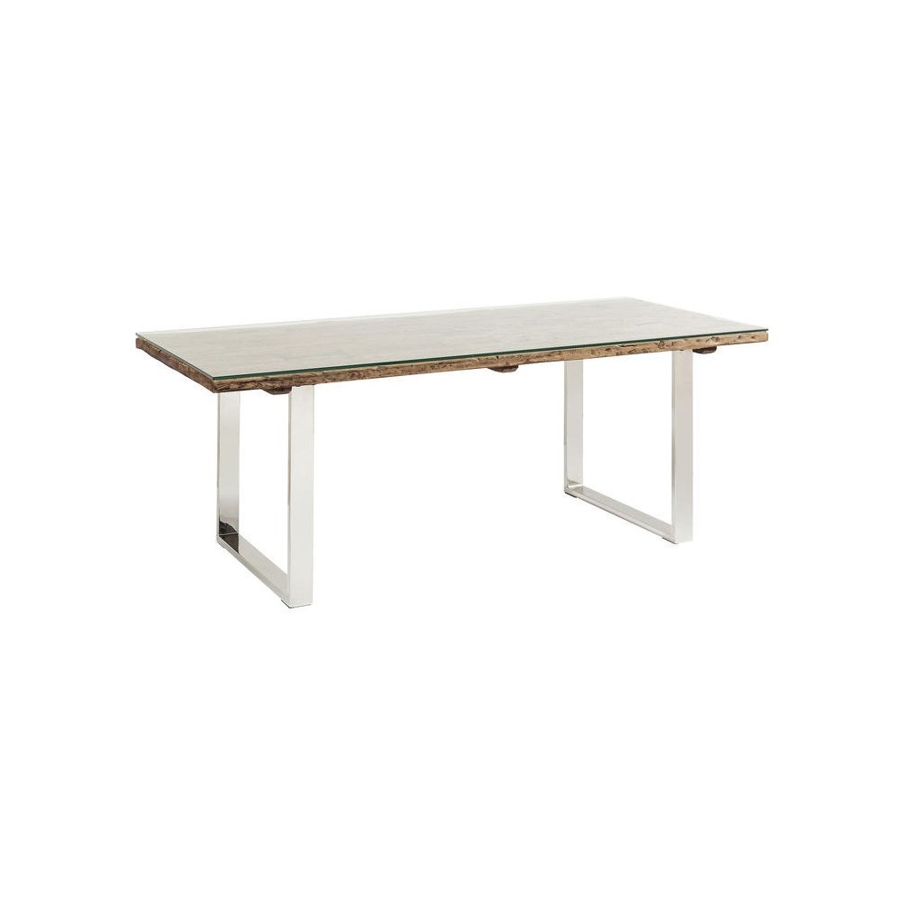 TABLE A MANGER EN BOIS ET ACIER 200 CM RUSTICO KARE DESIGN