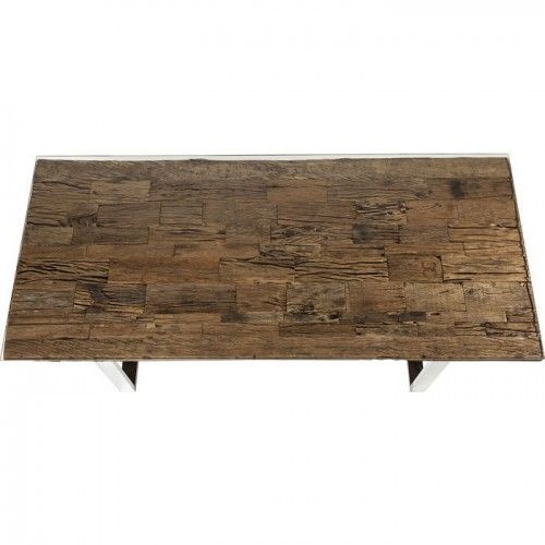 Tabela de jantar e de aço de madeira 200 cm Rustico Kare Design