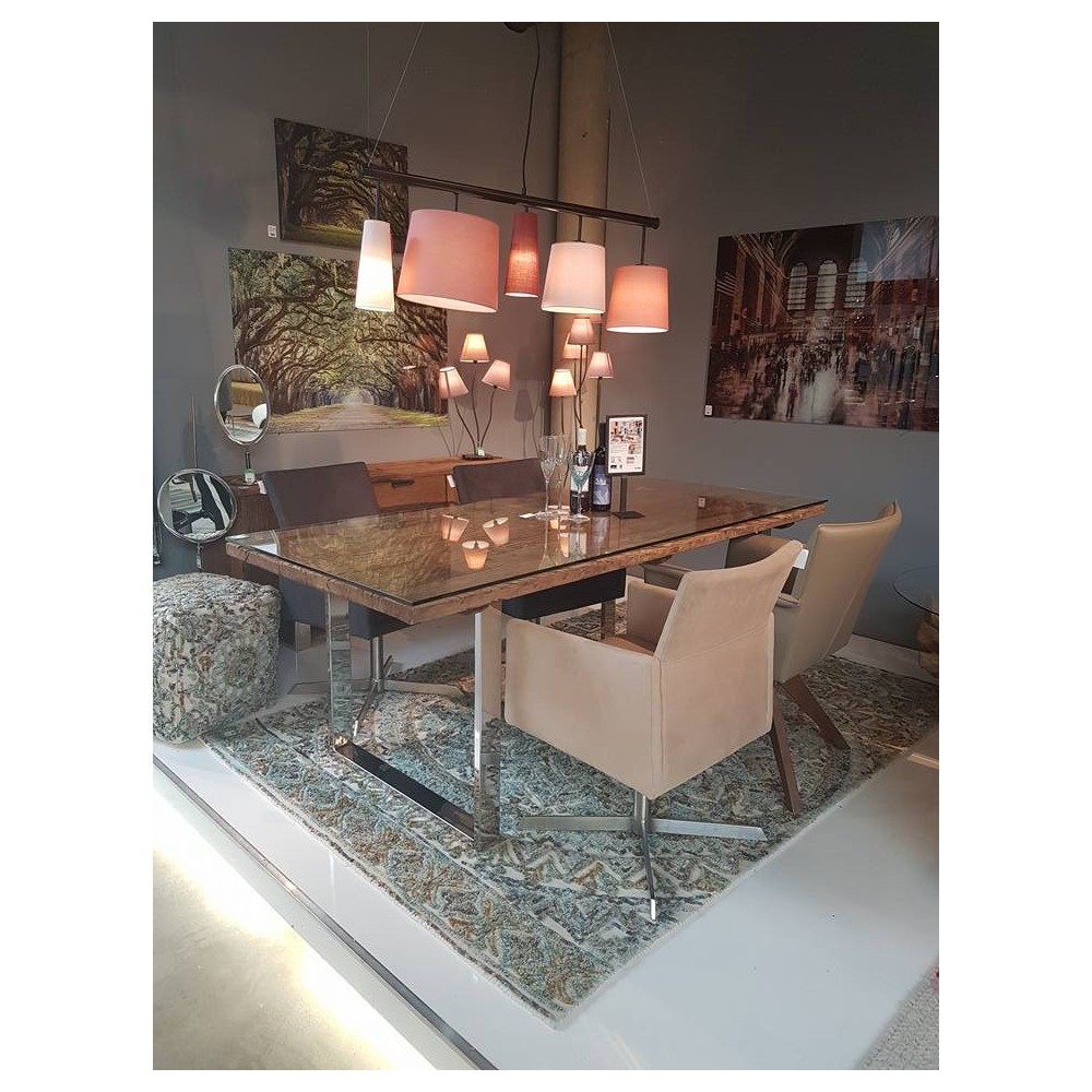 HOUT EN STAAL EETTAFEL 200 CM RUSTICO KARE DESIGN