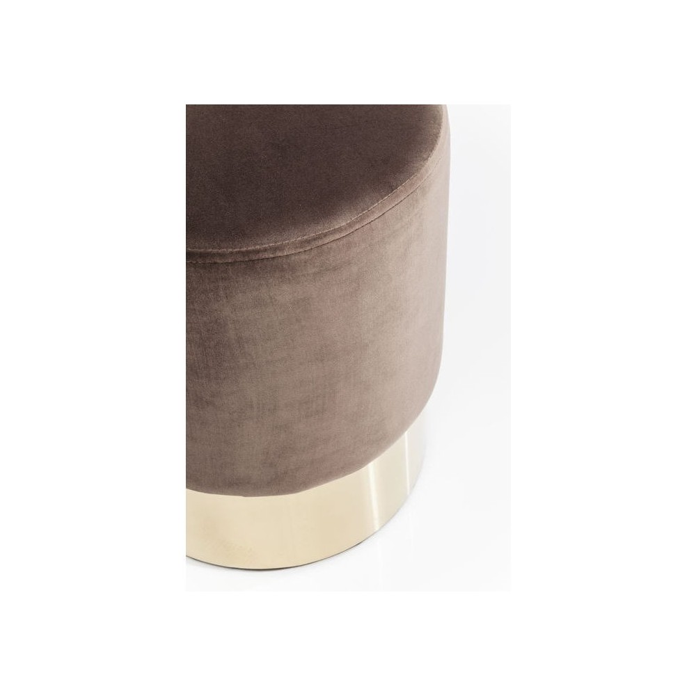 CHERRY purple and gold faux leather stool