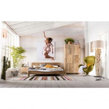 Limpar 160 cm em madeira clara com motivos étnicos Puro Kare Design 2