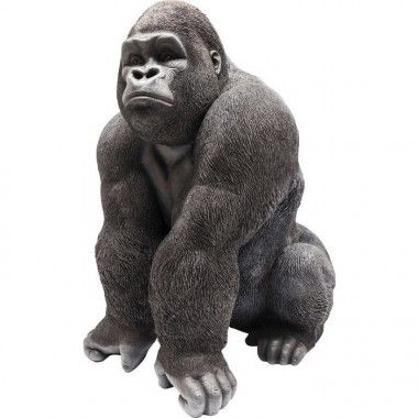 ESTATUA GORILLA NEGRA XXL DISEÑO GORILLA KARE