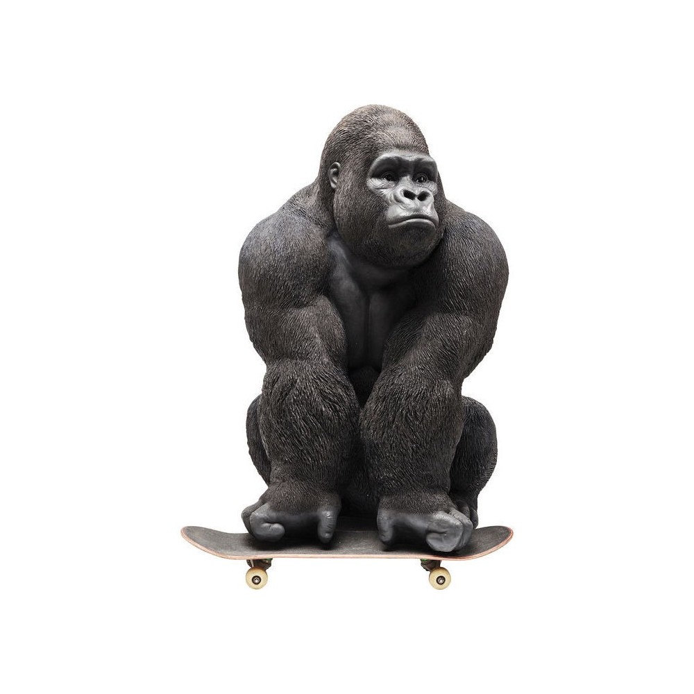 ESTATUA GORILLA NEGRA XXL DISEÑO GORILLA KARE