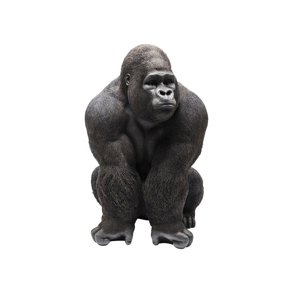 XXL BLACK GORILLA STATUE GORILLA KARE DESIGN