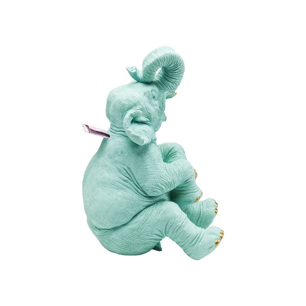 Salvadanaio Happy elefante blu KARE Design — vista posteriore