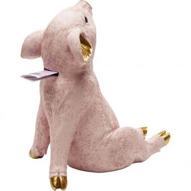 Banco Piggy do porco cor-de-rosa e design kare do chillax do ouro 2
