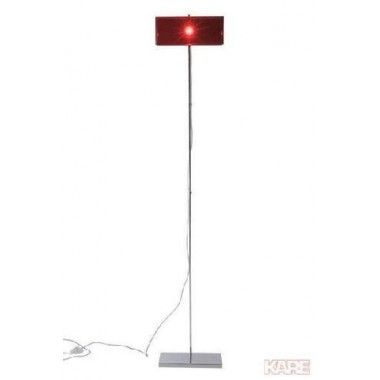 Design de lâmpada retangular design vermelho