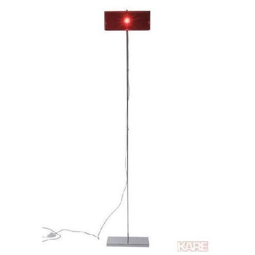 Candeeiro de pé retangular em acrílico vermelho KARE Design