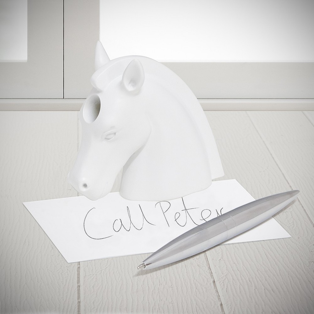 STYLO ET PRESSE PAPIER LICORNE BLANCHE UNICORN BALVI